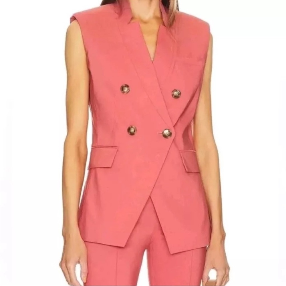 Double-Breasted Veronica Beard vest